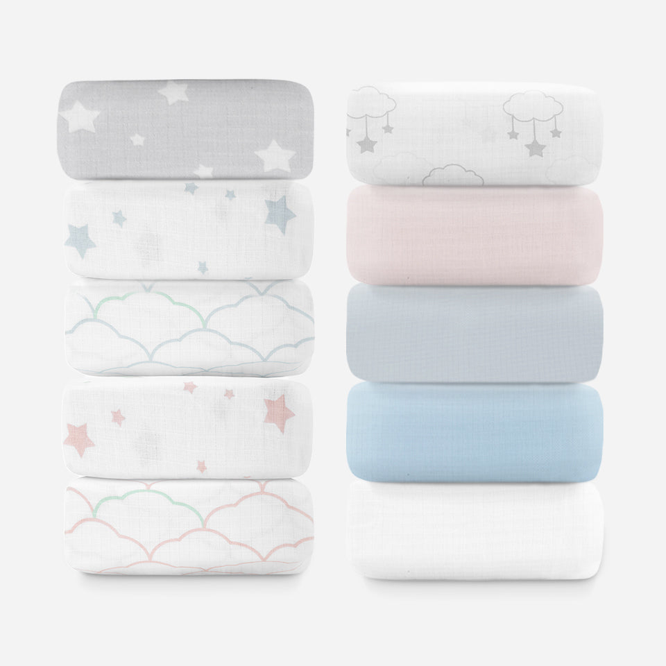 Breathable, Organic Cotton Sheets - Colors - SAGE & OAT