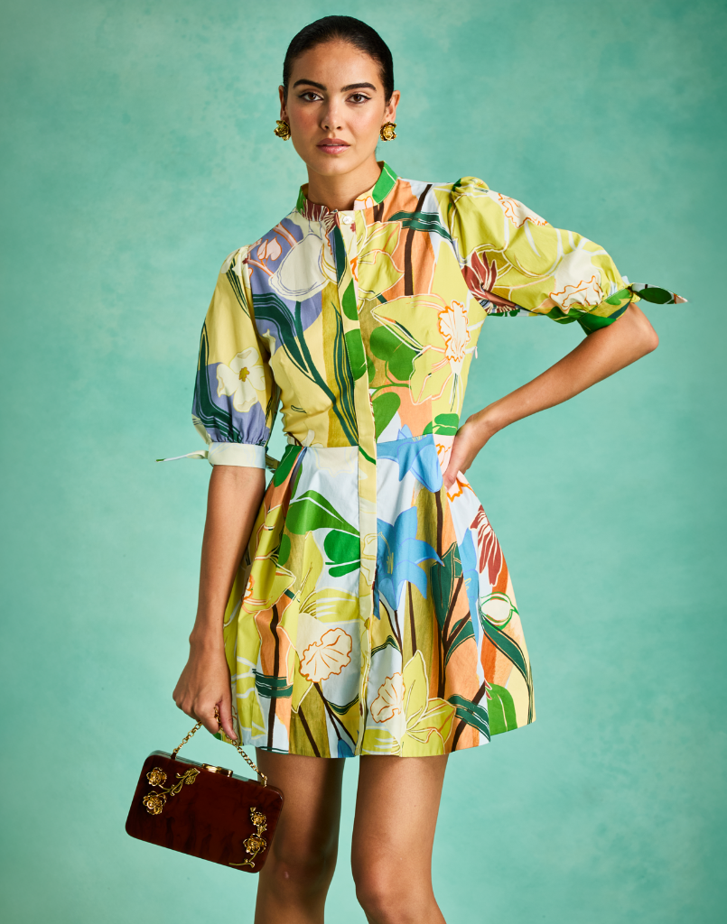 Brooklyn Mini Dress in Primrose Florals