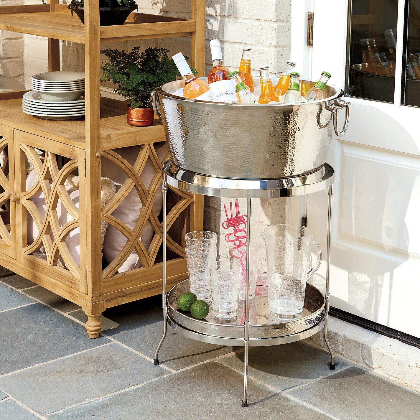 Avalon Double Walled Beverage Tub with Stand & Tray