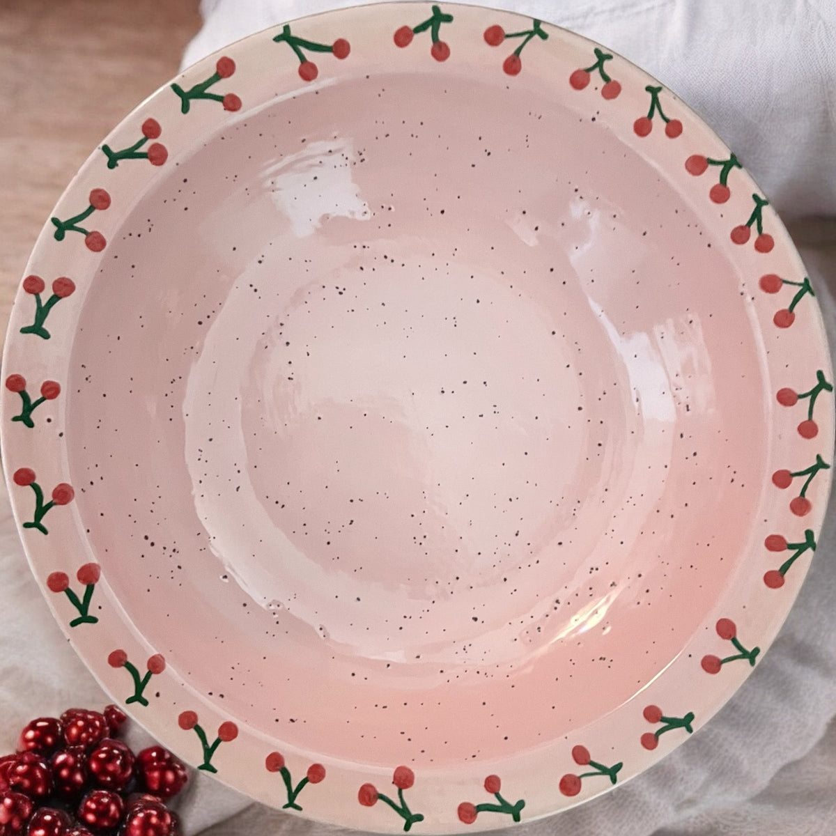 Hand-painted Cherry Bowl