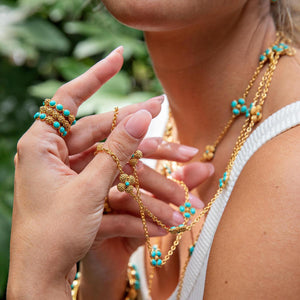 Berry Gem Ring in Turquoise
