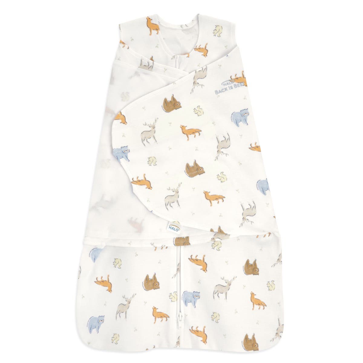 100% Cotton Baby Swaddle Forest Friends | HALO US