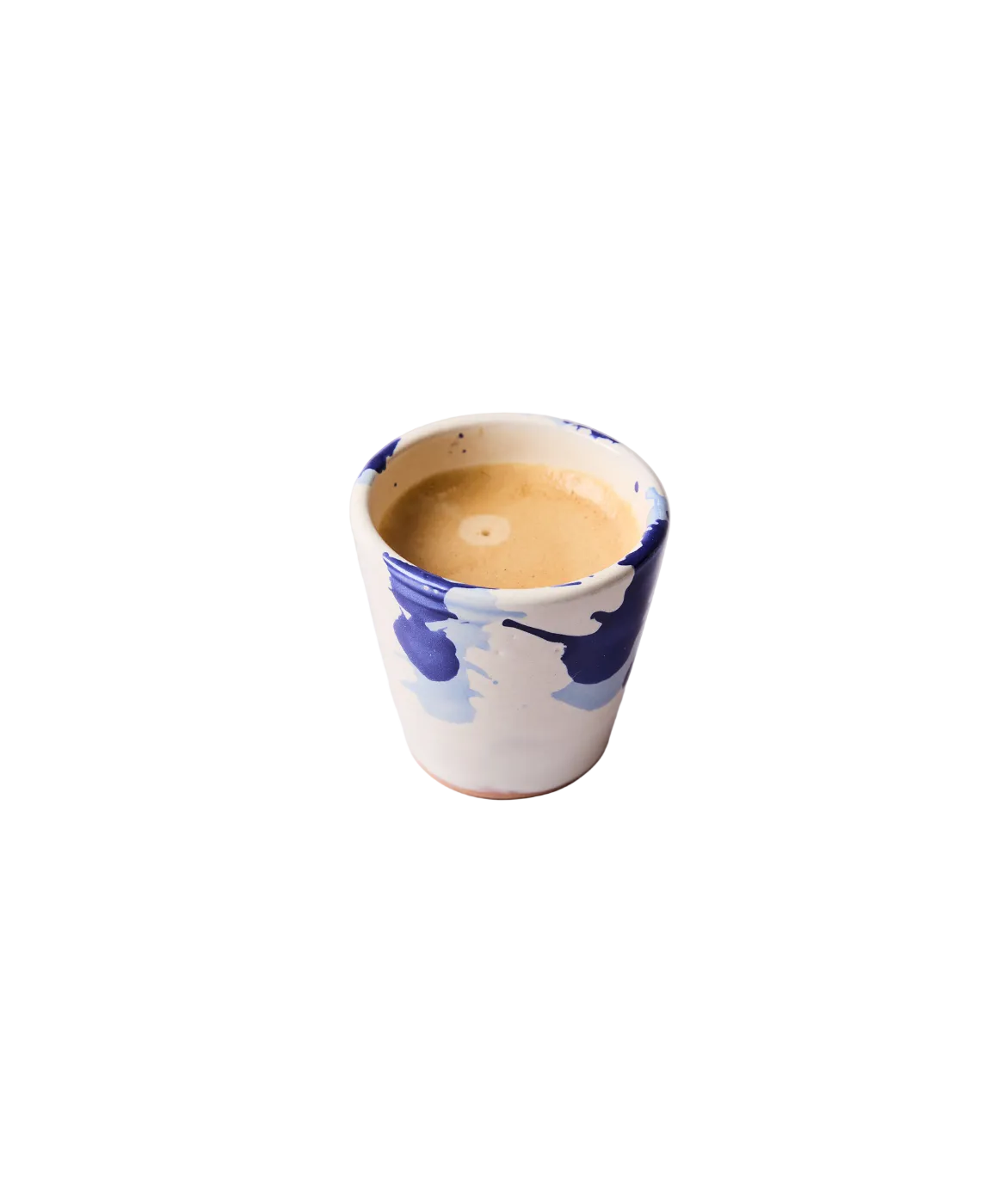 Montegranaro Blue & White Splatterware Espresso/Shot Cup