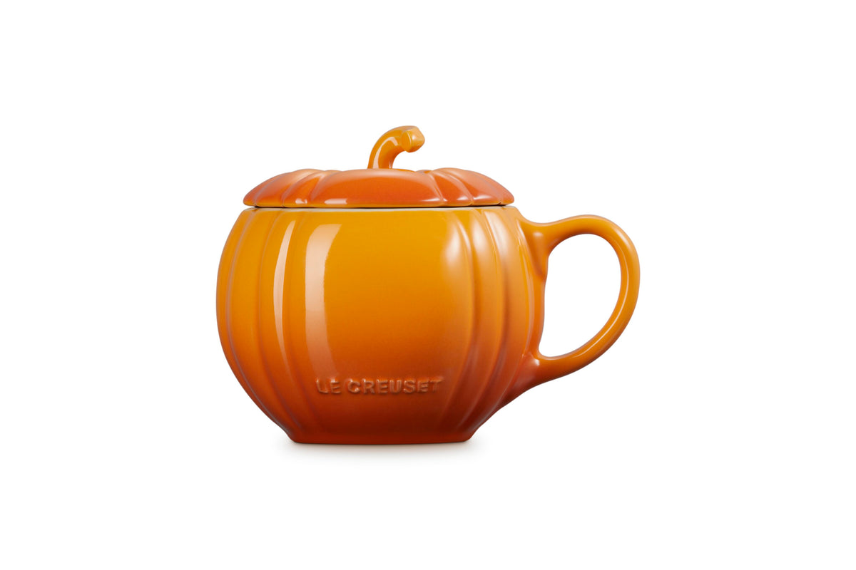 Le Creuset Pumpkin Mug, 14 oz., Persimmon