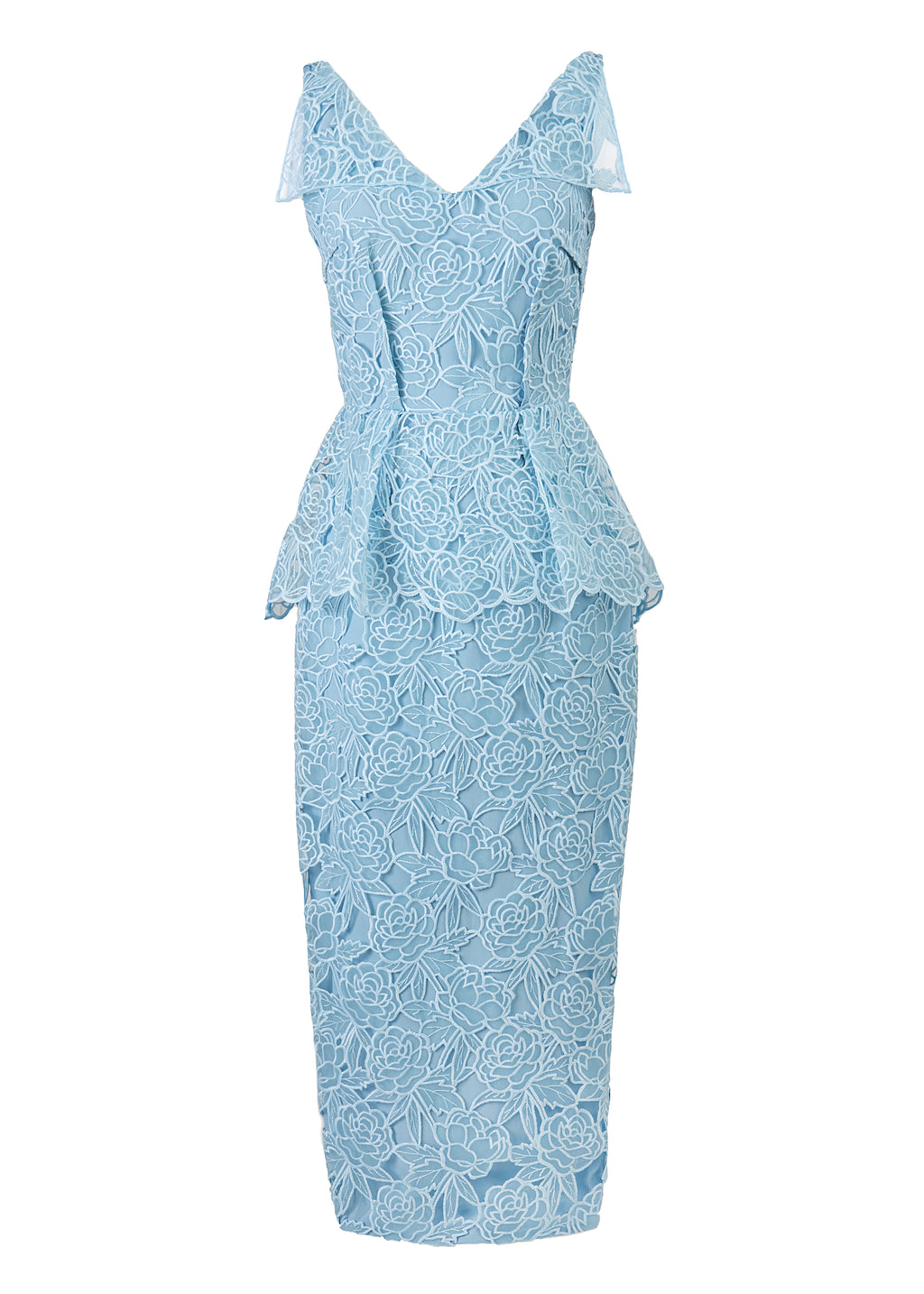 Maesa Organza Floral Dress in Baby Blue US 4 | UK 8 / Baby Blue Maesa Organza Floral Dress in Baby Blue US 4 | UK 8 / Baby Blue