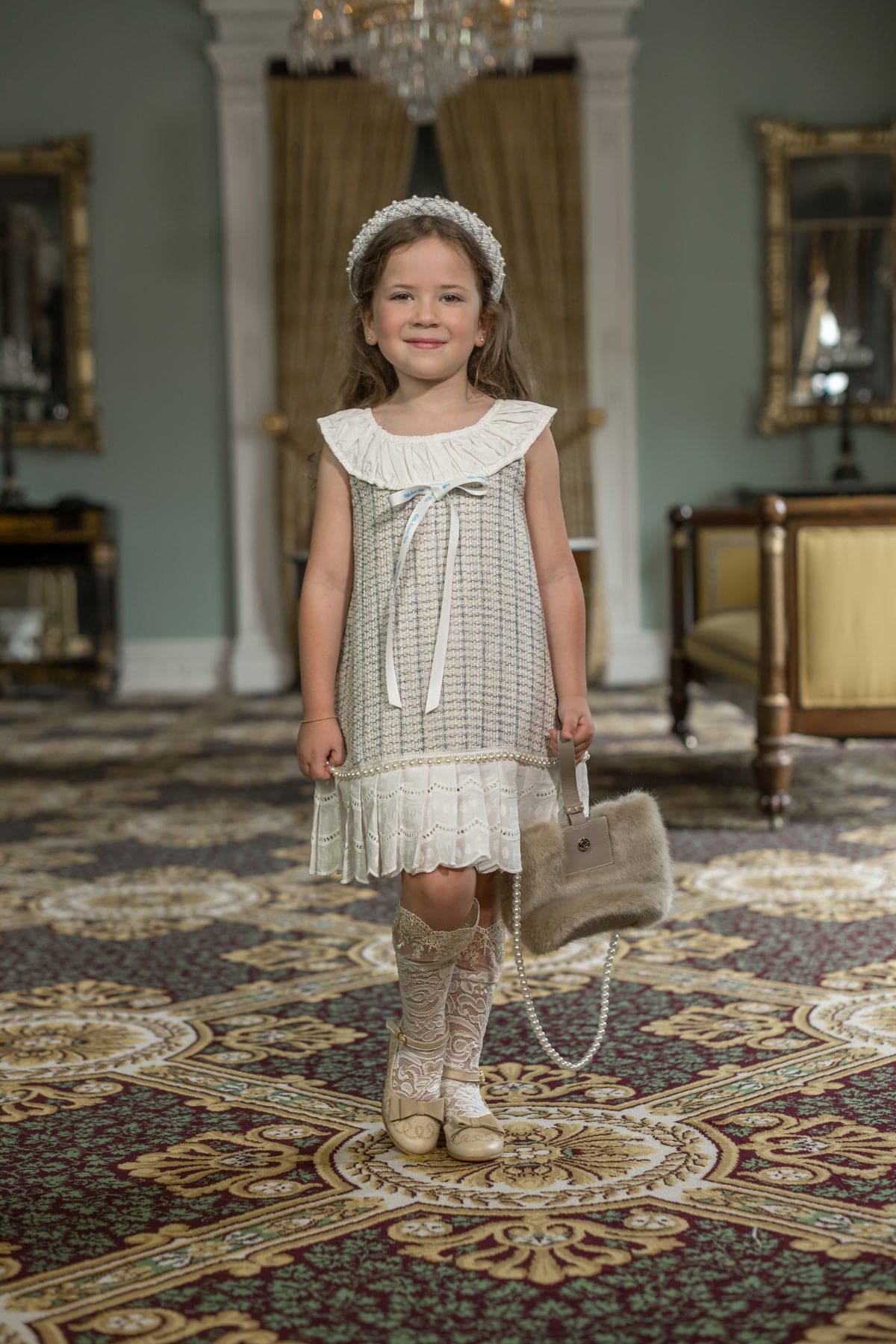 Iris Tweed Dress - Petite Maison Kids