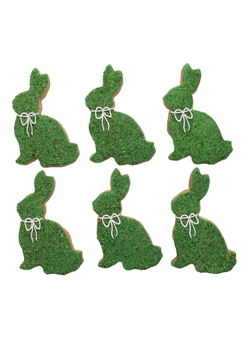 Topiary Bunny Cookies, Set of 6