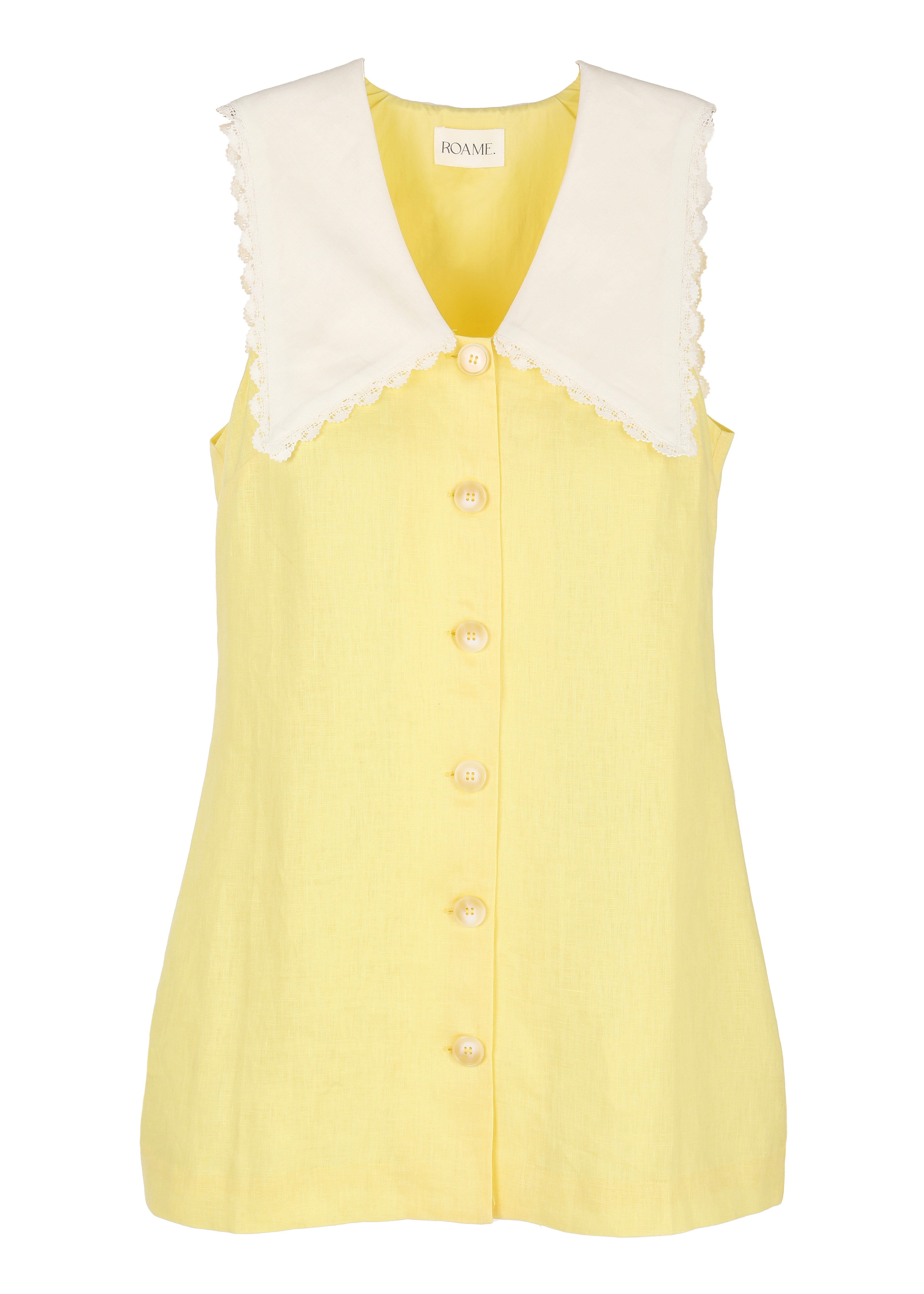 Valentina Mini Dress in Limoncello