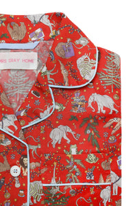 Children’s Liberty of London Holiday Pajama Set in Red