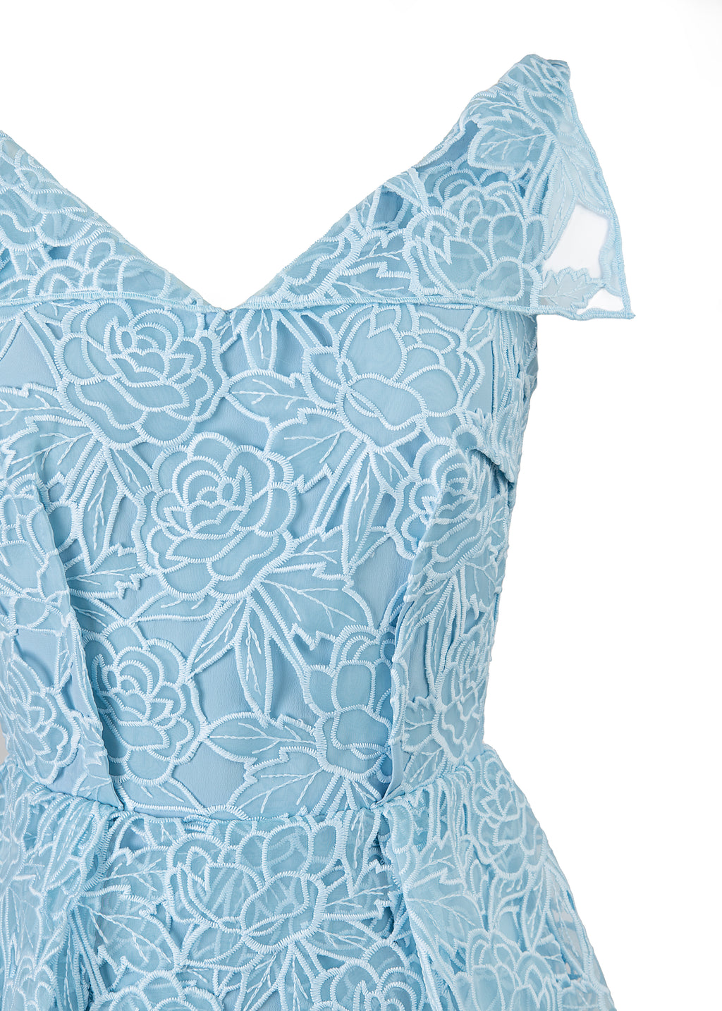 Maesa Organza Floral Dress in Baby Blue US 4 | UK 8 / Baby Blue Maesa Organza Floral Dress in Baby Blue US 4 | UK 8 / Baby Blue