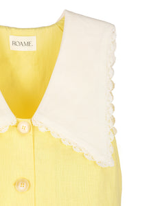 Valentina Mini Dress in Limoncello