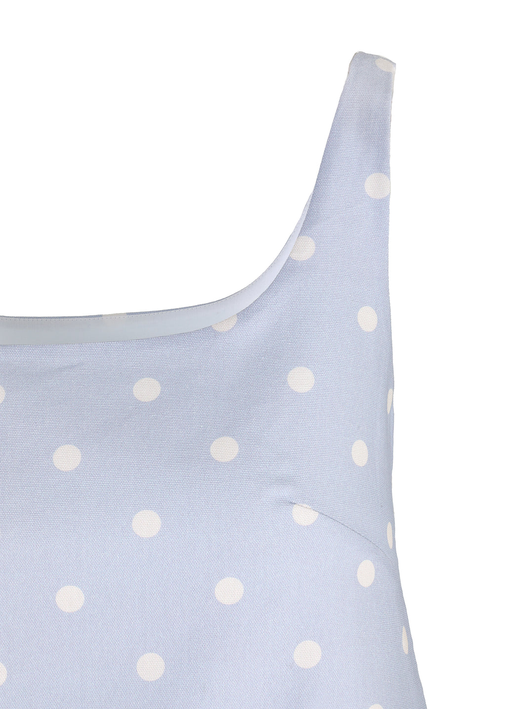 Cappie Mini Dress in Periwinkle Dot