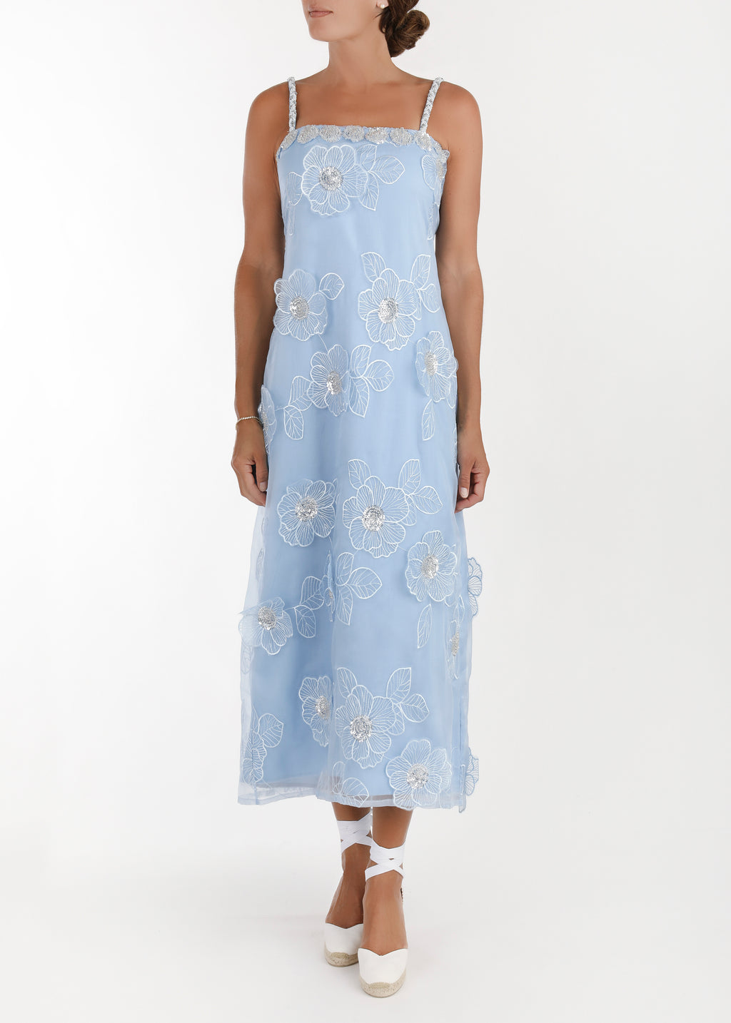 Gardenia Midi In Cornflower Blue