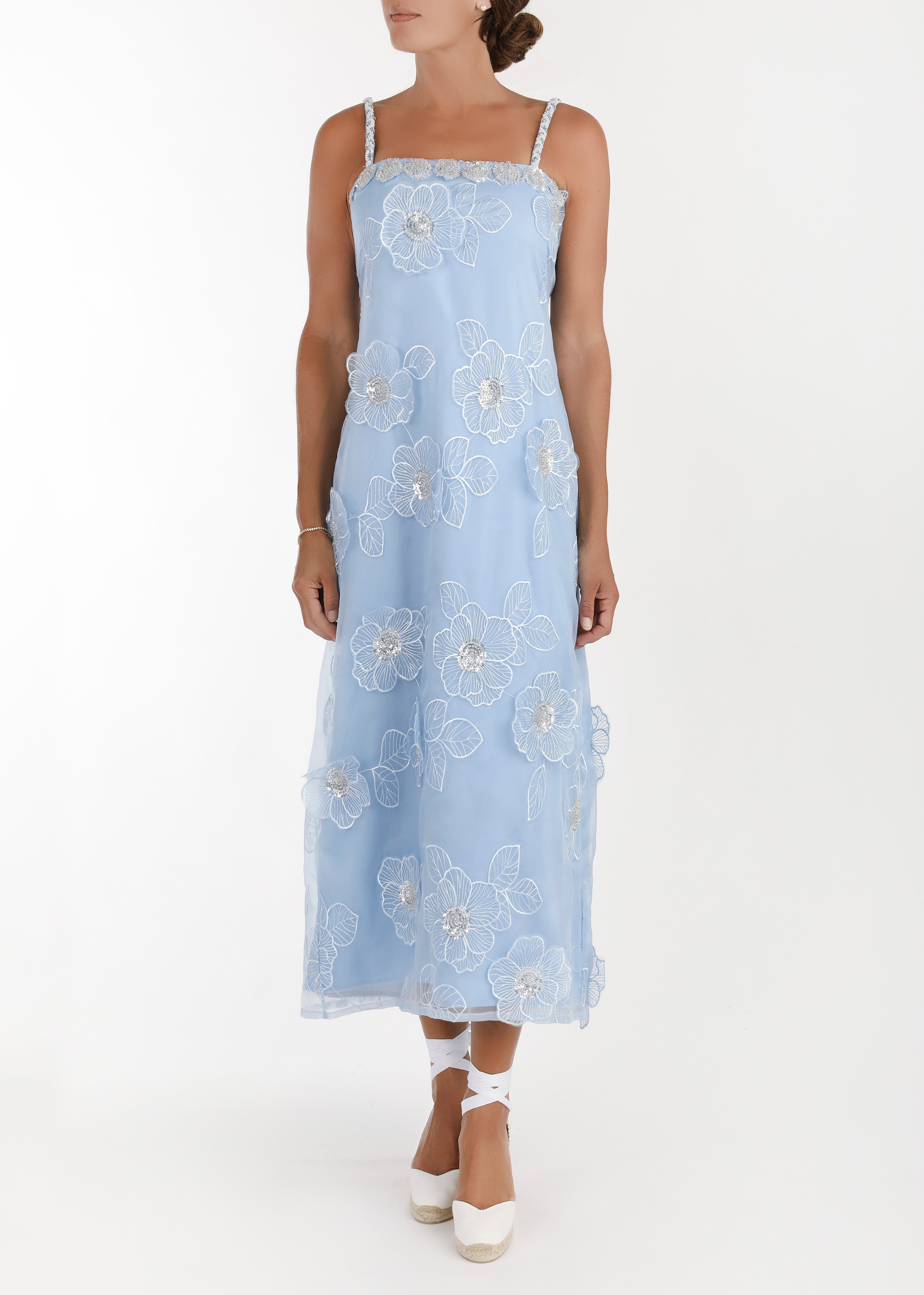 Gardenia Midi In Cornflower Blue