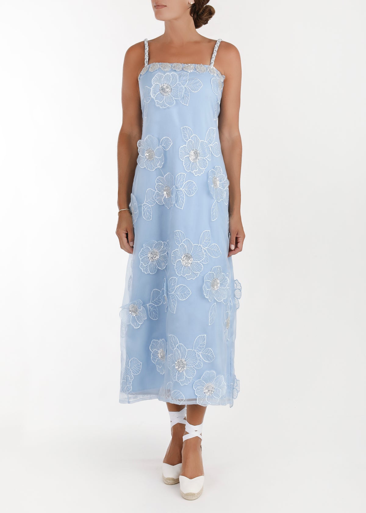 Gardenia Midi In Cornflower Blue