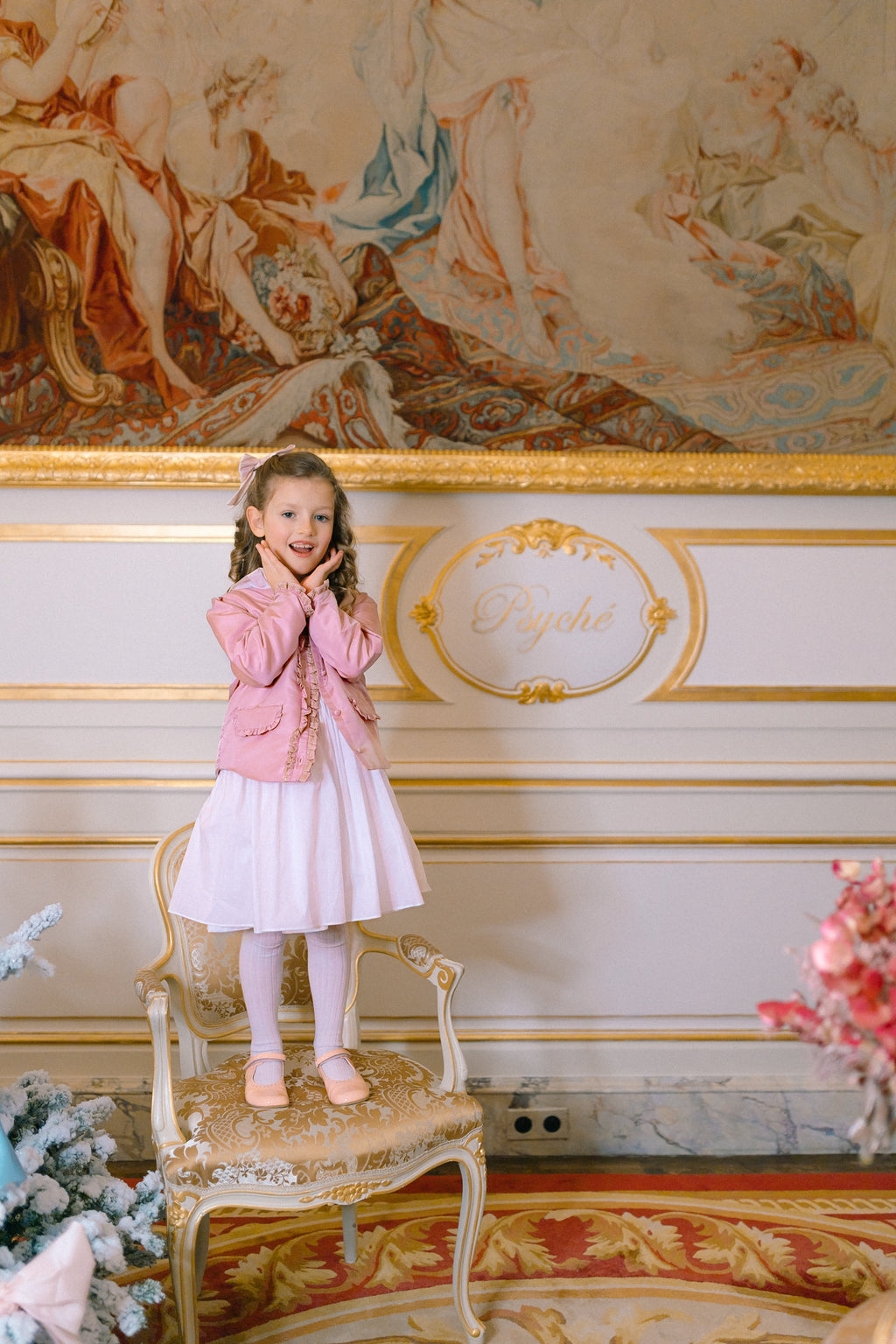 Vendôme Jacket in Light Pink Smocked