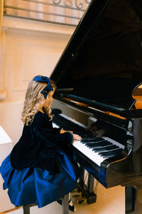 Vendôme Jacket in Navy Smocked