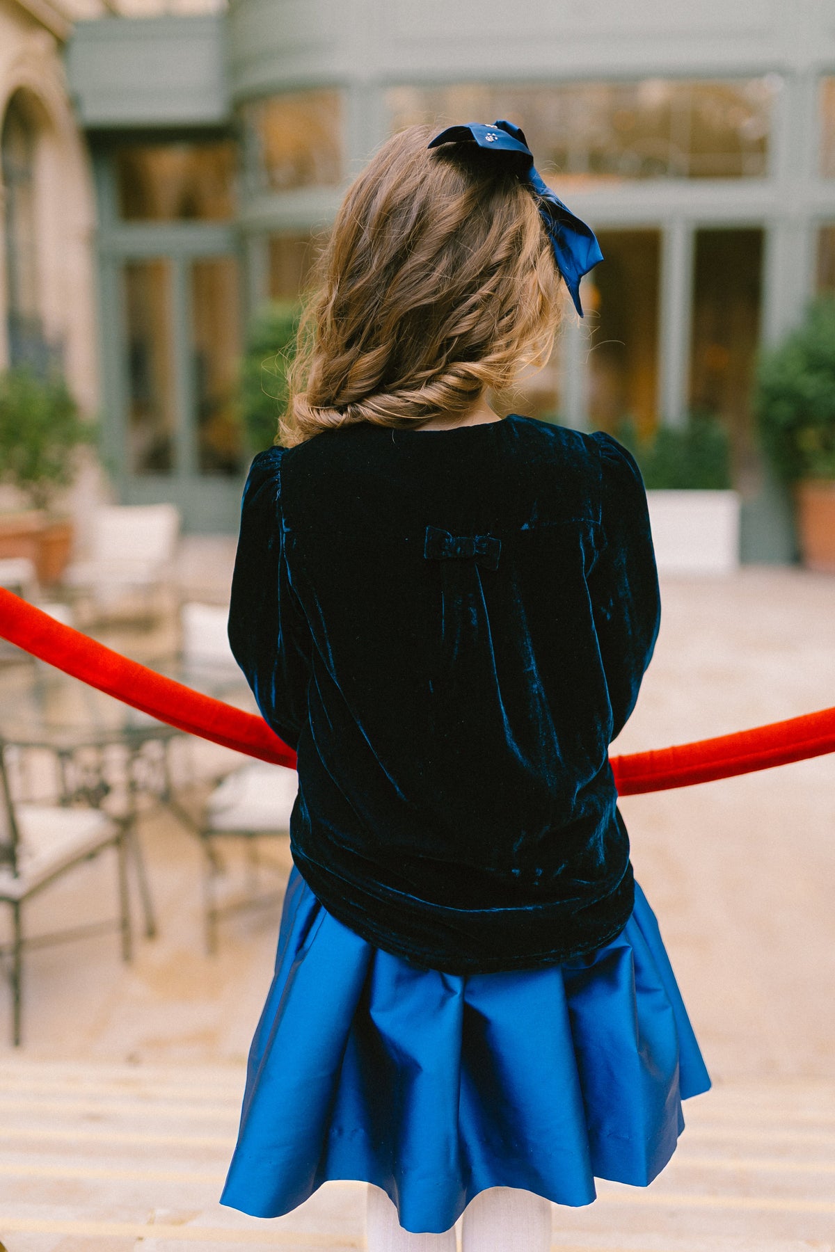 Vendôme Jacket in Navy Smocked