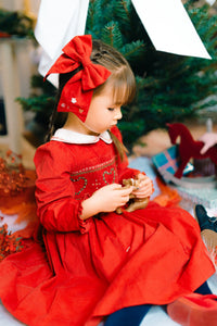 Sarah Ruby Smocked Dress