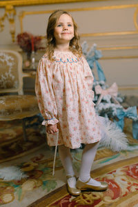 Agathe Floral Bishop Smocked Dress