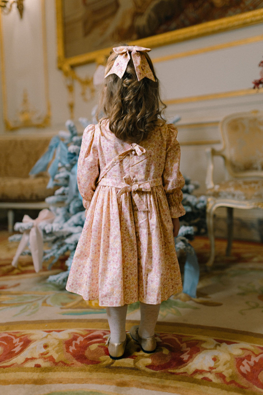 Marie Antoinette Floral Smocked Dress