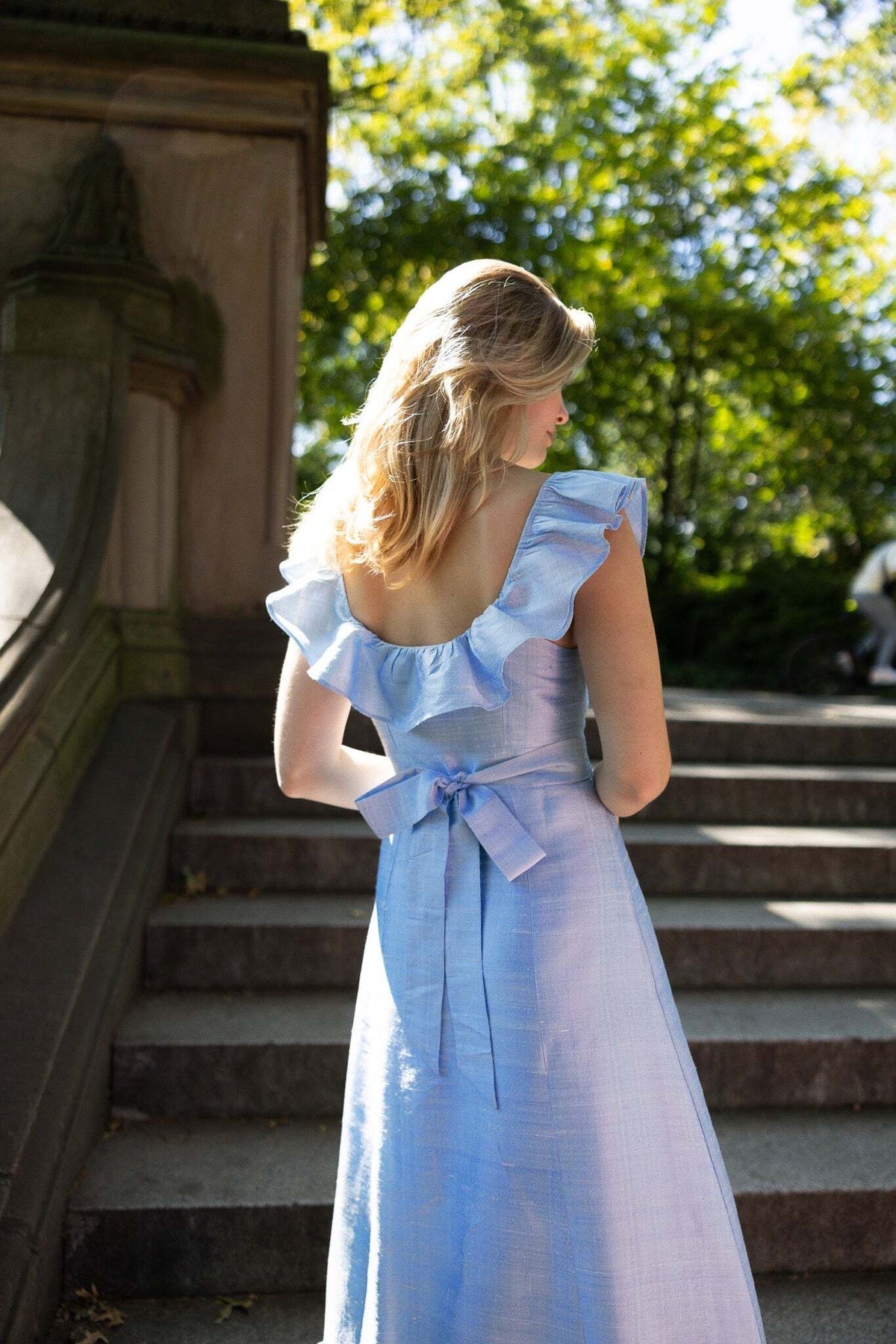 The Camille Dress in Powder Blue The Camille Dress in Powder Blue