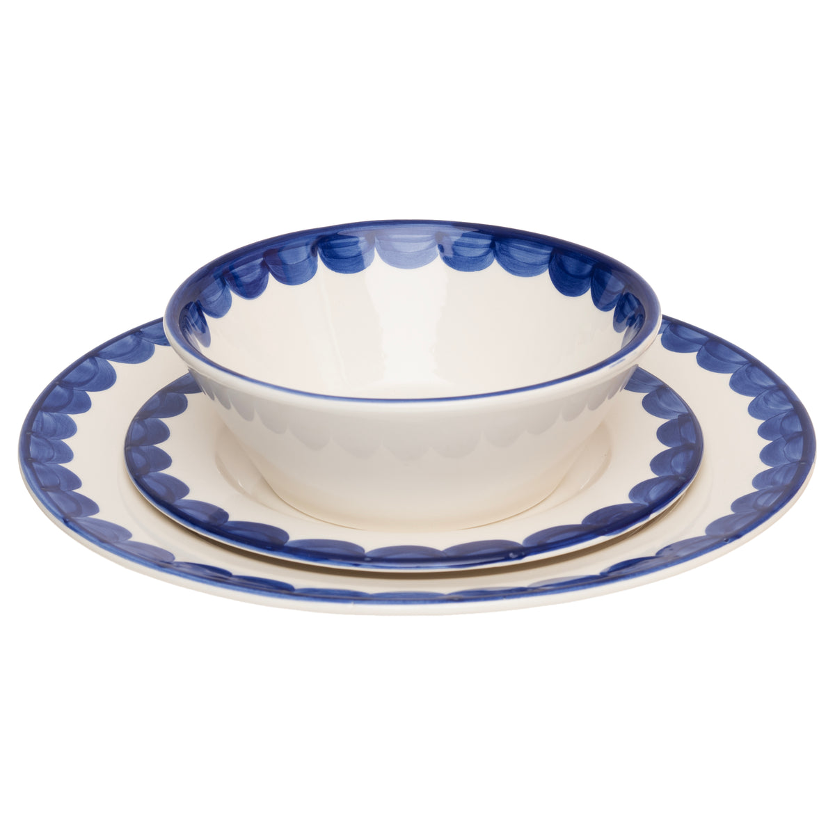 Blue Scallop Side Plate