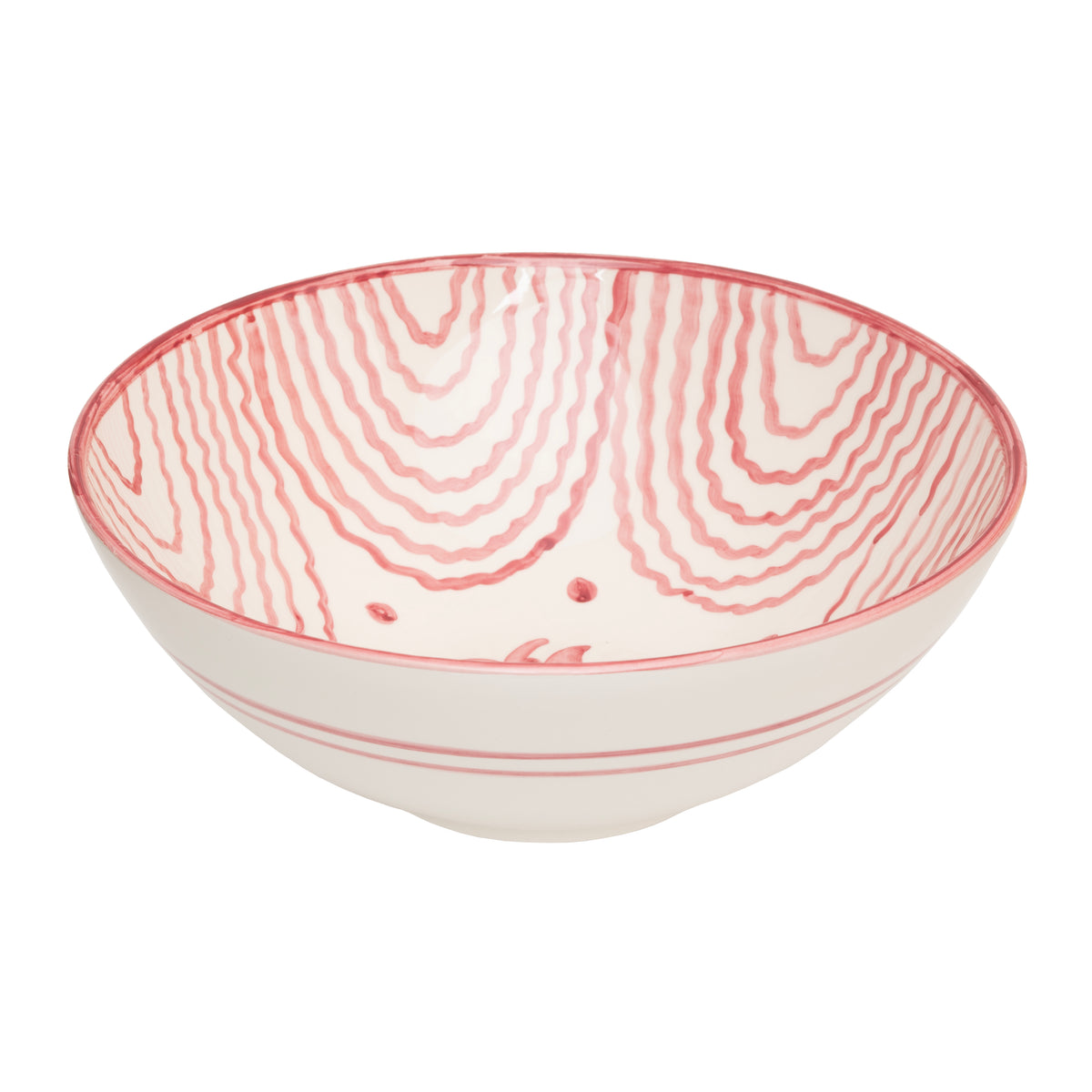 Flor Very Large Pink Serving Bowl