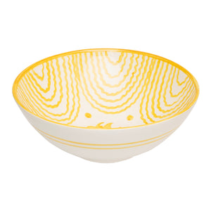 Flor Very Large Yellow Serving Bowl