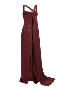 Cher Asymmetric Column Gown