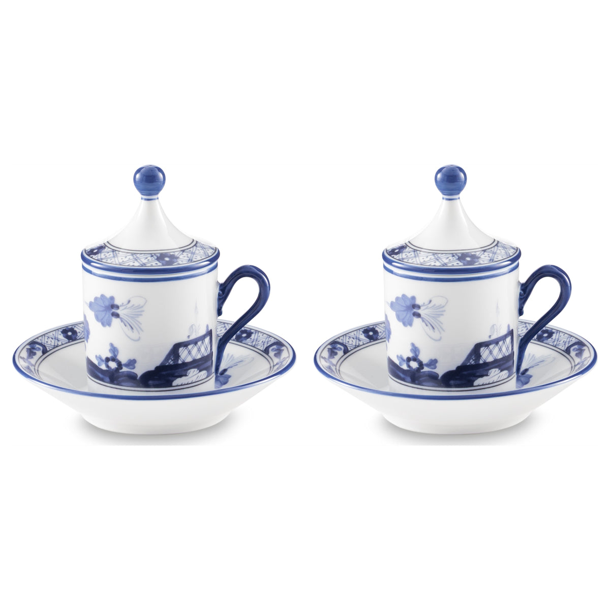 Oriente Italiano Coffee Set in Indaco, Set of 2