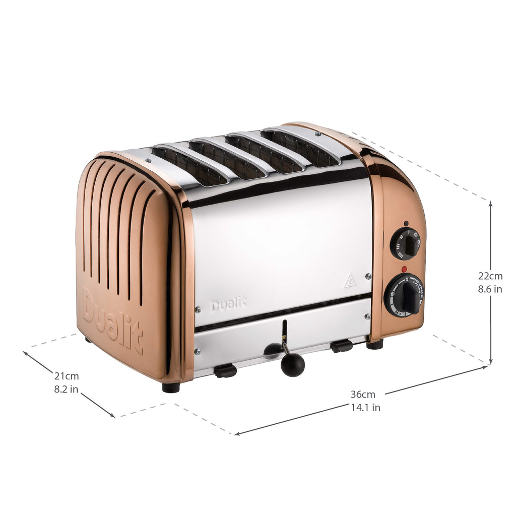 4 Slot Classic Toaster in Copper