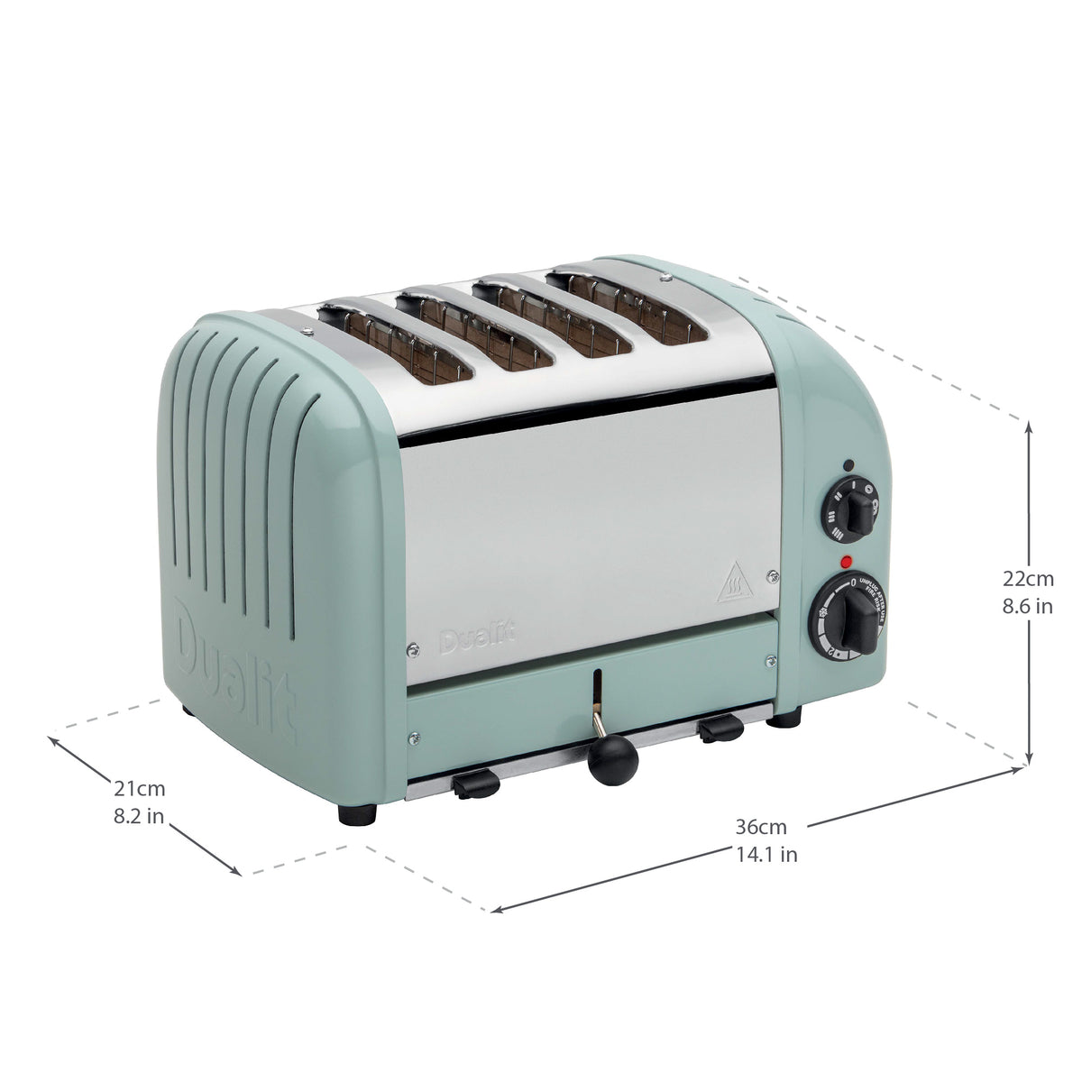 4 Slot Classic Toaster in Eucalyptus