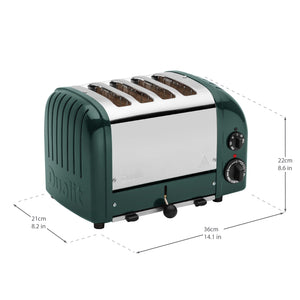 4 Slot Classic Toaster in Evergreen