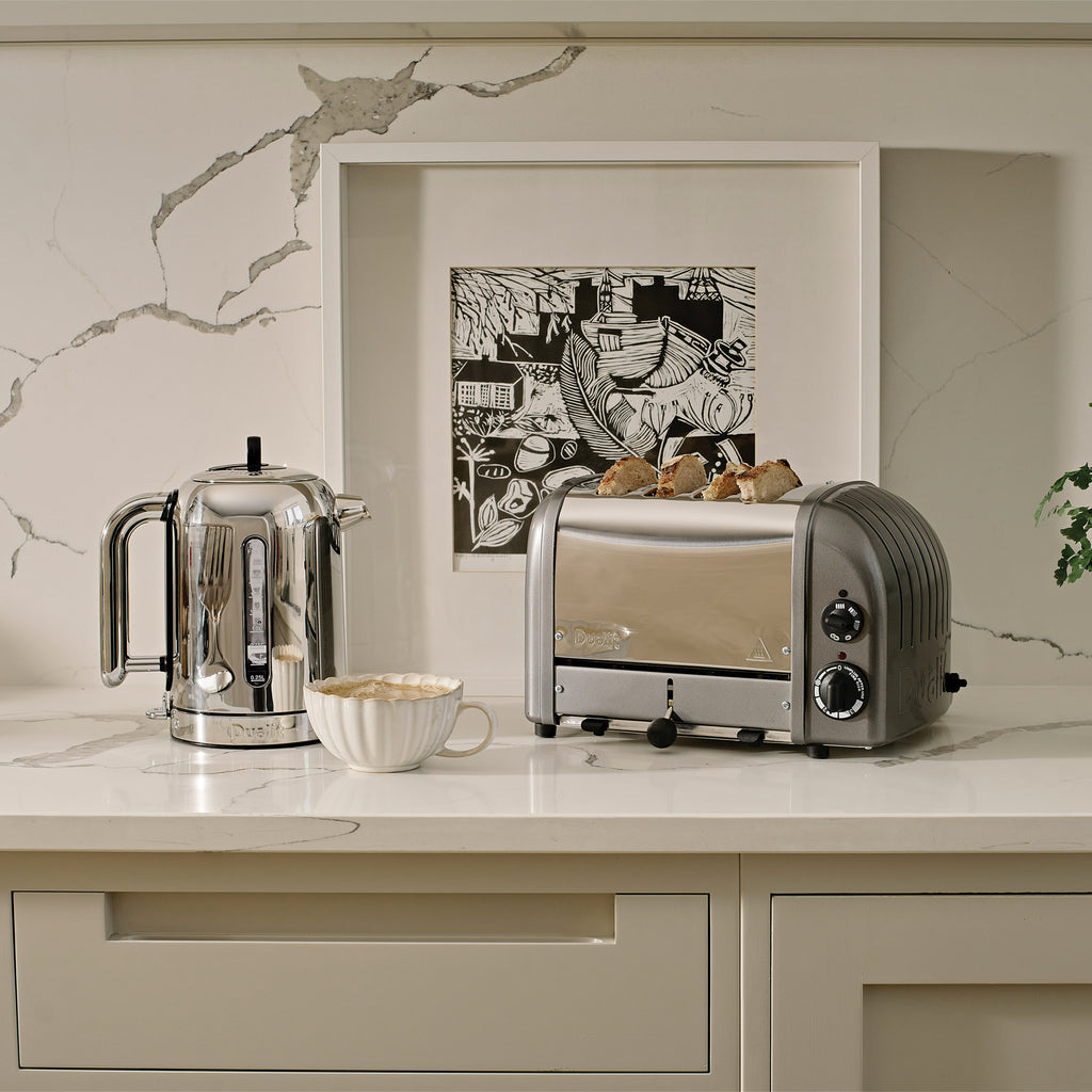 4 Slot Classic Toaster in Metallic Charcoal