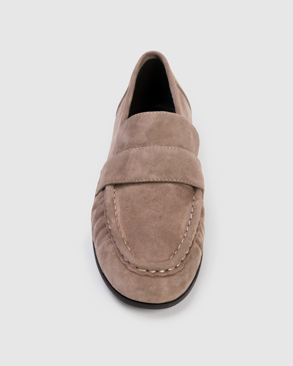 Arrow Loafer in Taupe Suede