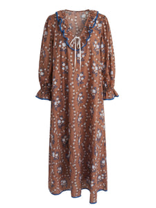 House Dress in Marigold Honey Floral