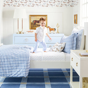 Classic Stripe Sham in Blue