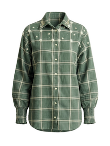 Butler Top in Pin Stripe
