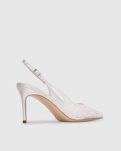 Marina 80 in White Sequin Lace