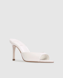 Brea 80 Mule in Coconut Patent Leather