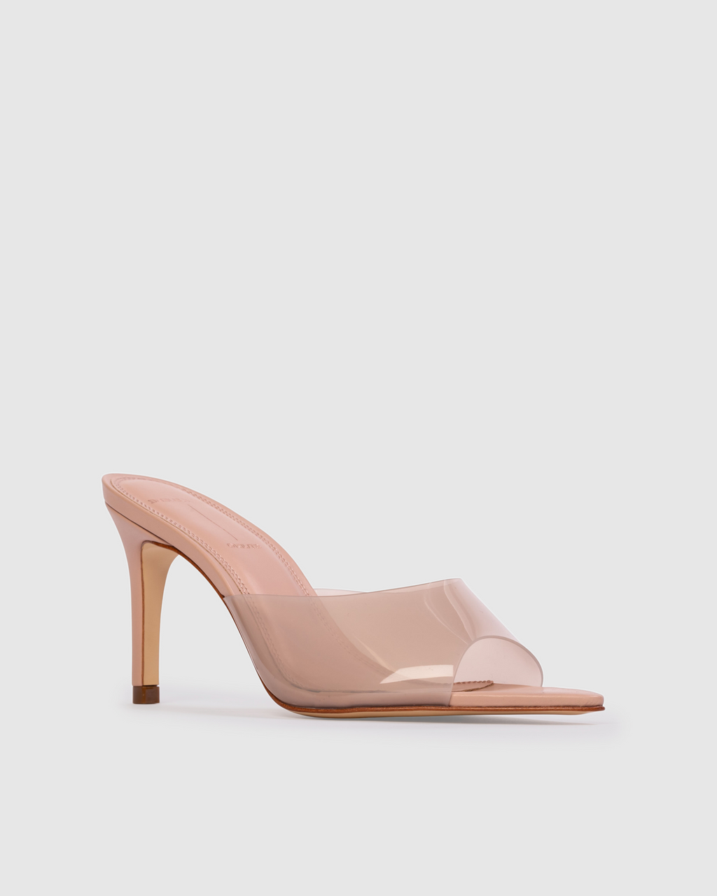 Belle 80 Mule in Old Rose Leather