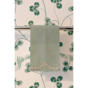 Daisy Guest Towel in Celadon