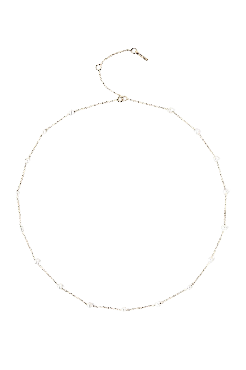 14k White Freshwater Pearl Necklace