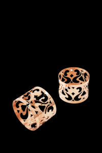 CMK Vintage Inspired Copper Napkin Rings, Set of 4