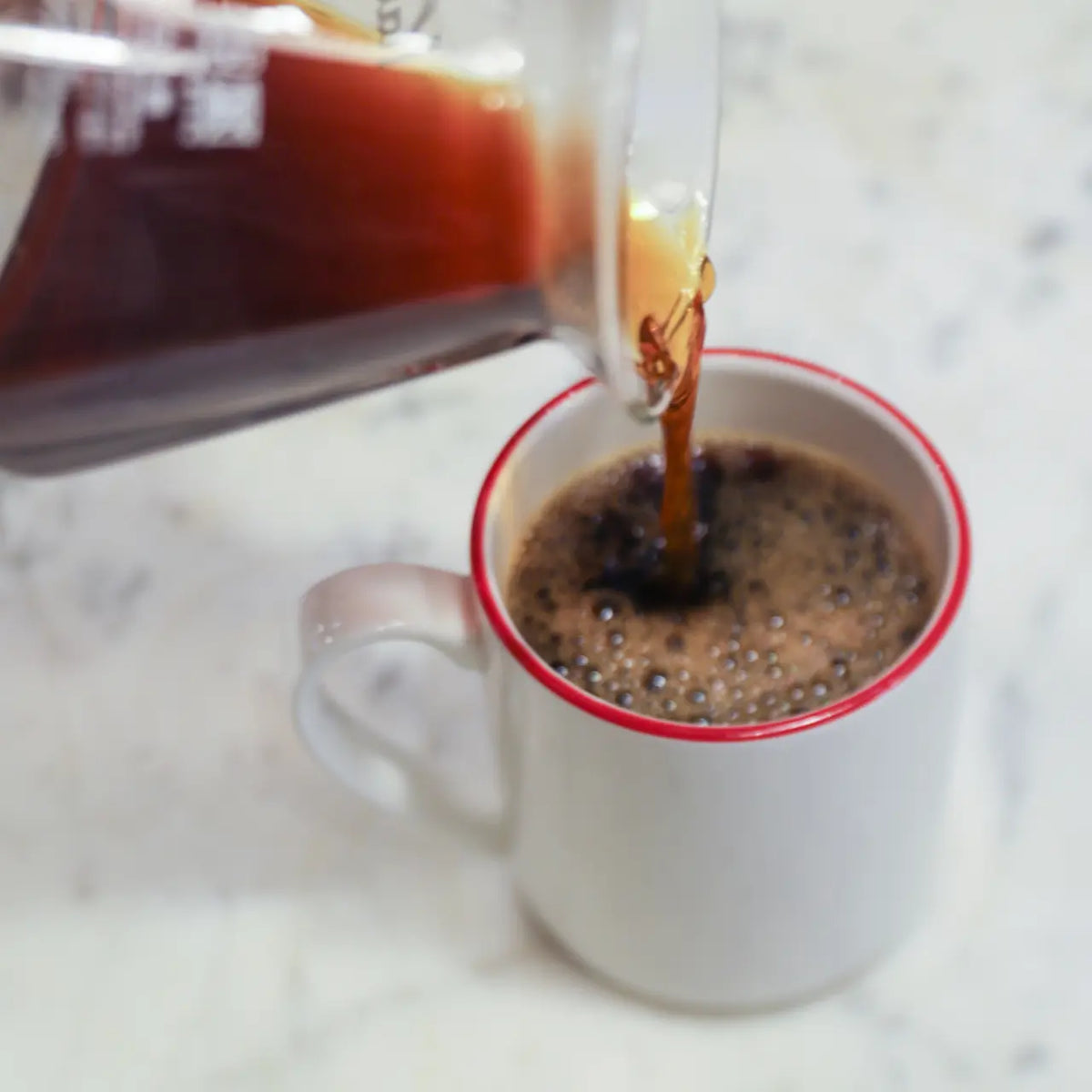 Coffee Mugs in Red Rim