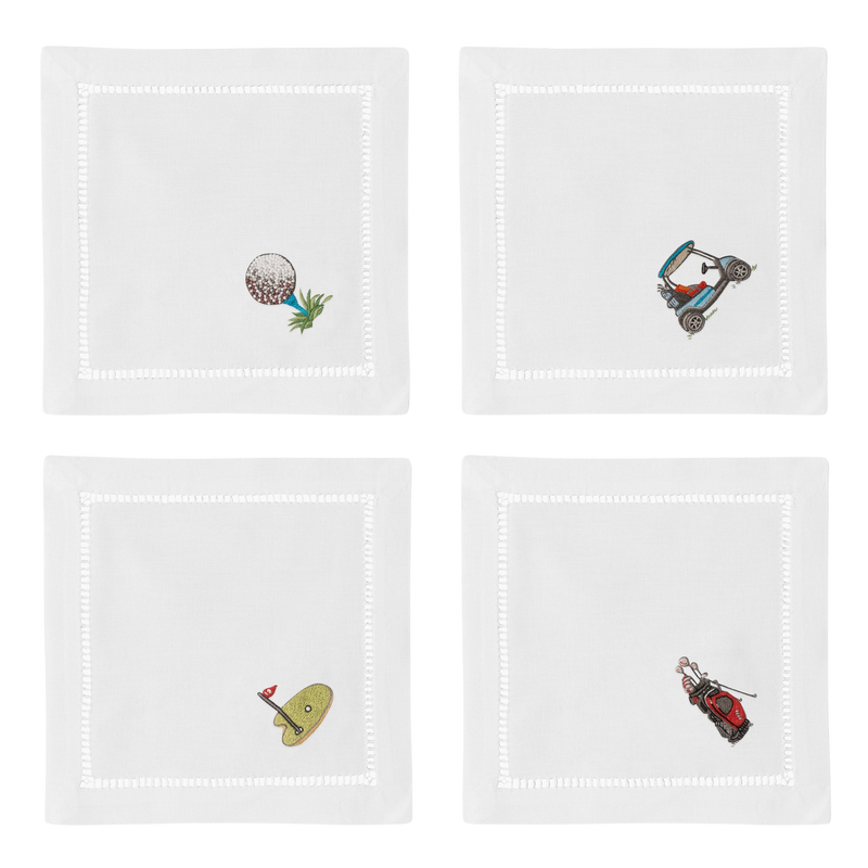 Golfing Mixed Cocktail Napkin Set