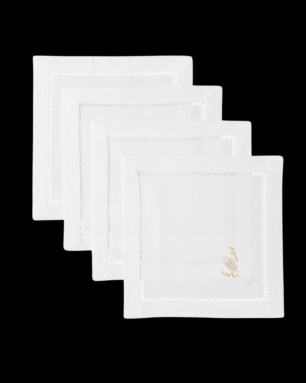 Champagne Celebration Cocktail Napkins, Set of 4