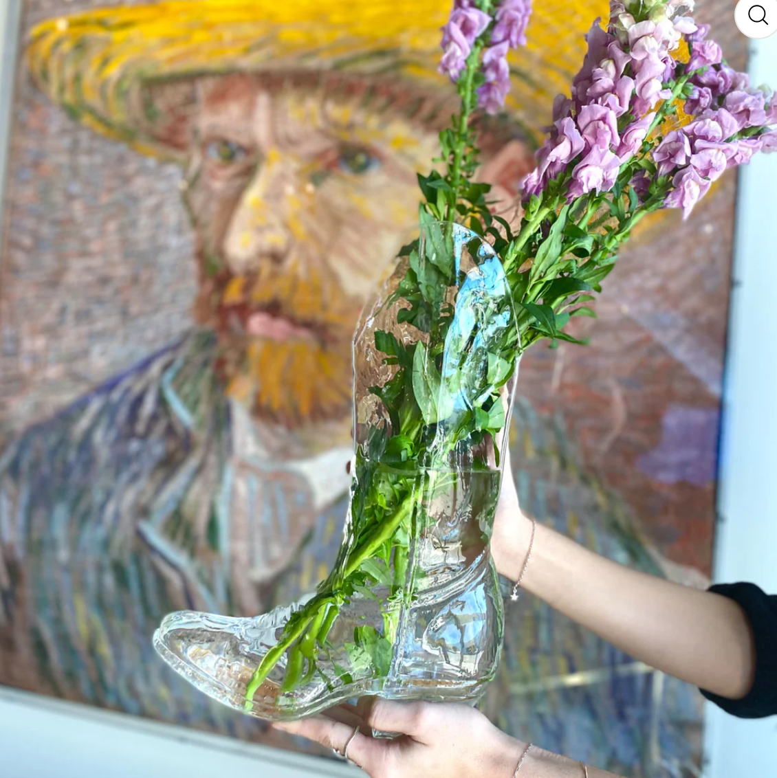 Crystal Bootie Glass Vase by Seletti