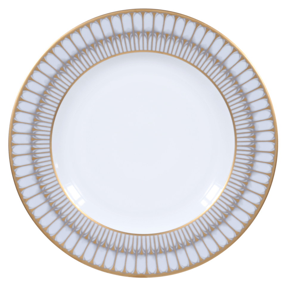 Arcades Grey & Gold Dinner Plates